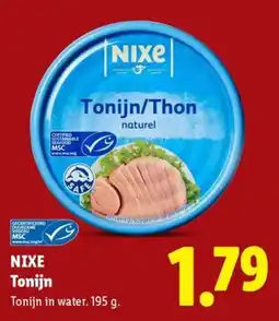 Lidl Nixe Tonijn aanbieding