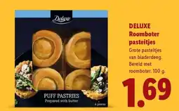Lidl Deluxe Roomboter pasteitjes aanbieding