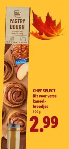Lidl Chef Select Kit voor verse kaneelbroodjes aanbieding