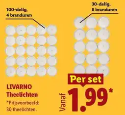 Lidl Livarno Theelichten aanbieding