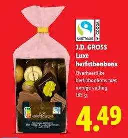 Lidl J.D. Gross Luxe Herfstbonbons aanbieding