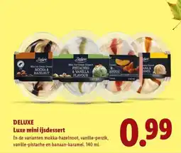 Lidl Deluxe Luxe mini ijsdessert aanbieding