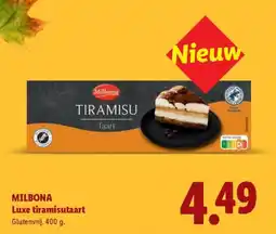 Lidl Milbona Luxe tiramisutaart aanbieding