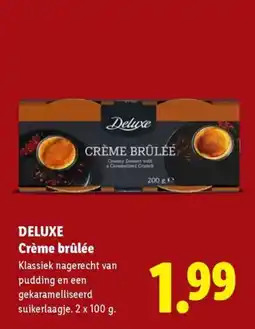Lidl Deluxe Crème brûlée aanbieding