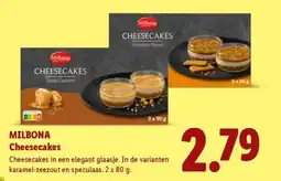 Lidl Milbona Cheesecakes aanbieding