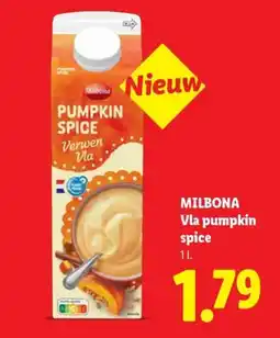 Lidl Milbona Vla pumpkin spice aanbieding