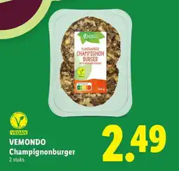 Lidl Vemondo Champignonburger aanbieding