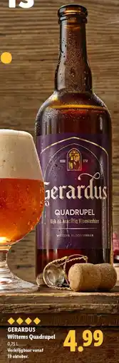 Lidl Gerardus Wittems Quadrupel aanbieding