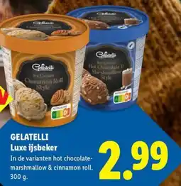 Lidl Gelatelli Luxe ijsbeker aanbieding