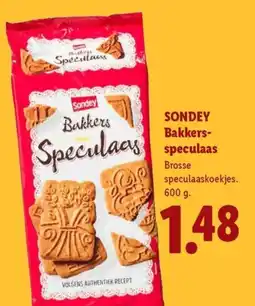 Lidl Sondey Bakkers-speculaas aanbieding