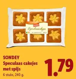Lidl Sondey Speculaas cakejes aanbieding