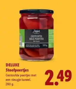 Lidl Deluxe Stoofpeertjes aanbieding