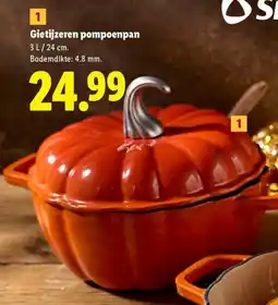 Lidl Gietijzeren Pompoenpan aanbieding