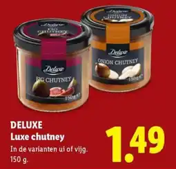 Lidl Deluxe Luxe chutney aanbieding