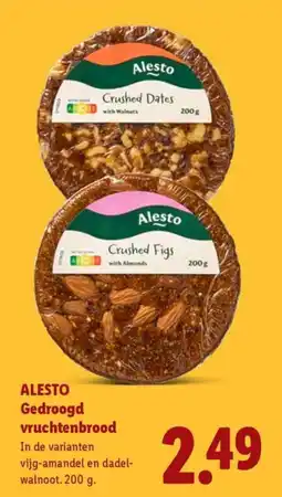 Lidl Alesto Gedroogd vruchtenbrood aanbieding