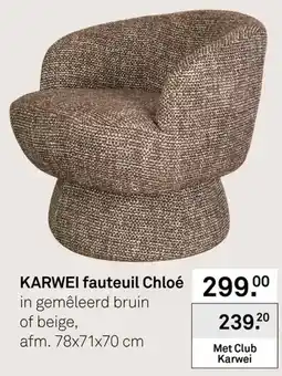 Karwei Karwei fauteuil Chloé aanbieding