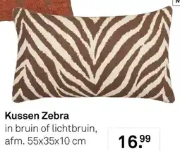 Karwei Kussen Zebra aanbieding