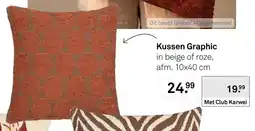 Karwei Kussen Graphic aanbieding