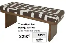 Karwei Theo-Bert Pot bankje Joshua aanbieding