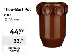 Karwei Theo-Bert Pot vaas aanbieding