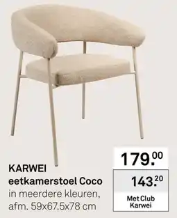 Karwei Karwei eetkamerstoel Coco aanbieding