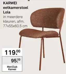 Karwei Karwei eetkamerstoel Lola aanbieding