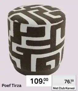 Karwei Poef Tirza aanbieding