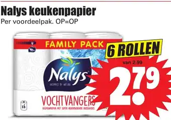 Dirk Nalys keukenpapier 6 rollen aanbieding