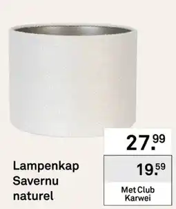 Karwei Lampenkap Savernu Naturel aanbieding