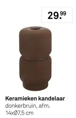 Karwei Keramieken kandelaar aanbieding