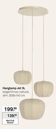 Karwei Hanglamp Jet 3L aanbieding