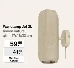 Karwei Wandlamp Jet 2L aanbieding