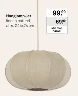 Karwei Met Club Karwei Hanglamp Jet linnen naturel aanbieding