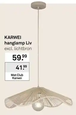 Karwei KARWEI hanglamp Liv aanbieding