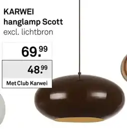 Karwei Karwei Hanglamp Scott aanbieding