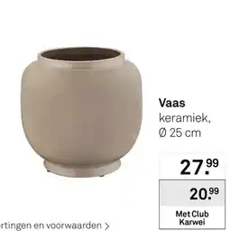 Karwei Karwei vaas aanbieding