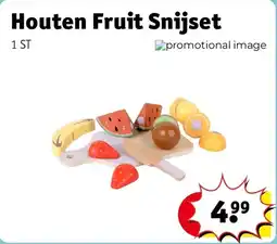 Kruidvat Houten Fruit Snijset aanbieding
