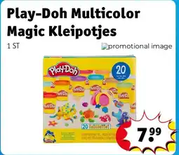 Kruidvat Play-Doh Multicolor Magic Kleipotjes aanbieding