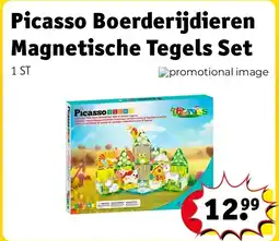 Kruidvat Picasso Boerderijdieren Magnetische Tegels Set aanbieding