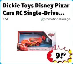 Kruidvat Dickie Toys Disney Pixar Cars RC Single-Drive Lightning McQueen aanbieding