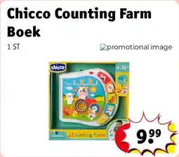 Kruidvat Chicco Counting Farm Boek aanbieding