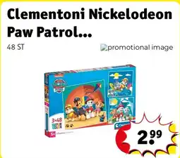 Kruidvat Clementoni Nickelodeon Paw Patrol Kinderpuzzels aanbieding