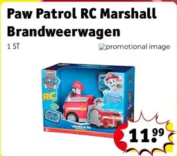 Kruidvat Paw Patrol RC Marshall Brandweerwagen aanbieding