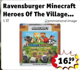 Kruidvat Ravensburger Minecraft Heroes Of The Village Junior aanbieding