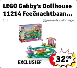 Kruidvat LEGO Gabby's Dollhouse 11214 Feeënachtbaan en Theekransje aanbieding
