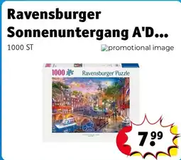 Kruidvat Ravensburger Sonnenuntergang A'Dam Puzzel aanbieding