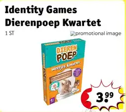 Kruidvat Identity Games Dierenpoep Kwartet aanbieding