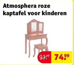 Kruidvat Atmosphera roze kaptafel voor kinderen aanbieding
