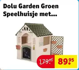 Kruidvat Dolu Garden Groen Speelhuisje met Accessoires aanbieding