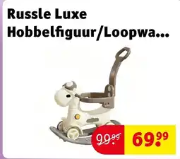 Kruidvat Russle Luxe Hobbelfiguur/Loopwagen met duwstang aanbieding